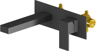 Встраиваемый смеситель для раковины Timo Selene чёрный 2071/03SM